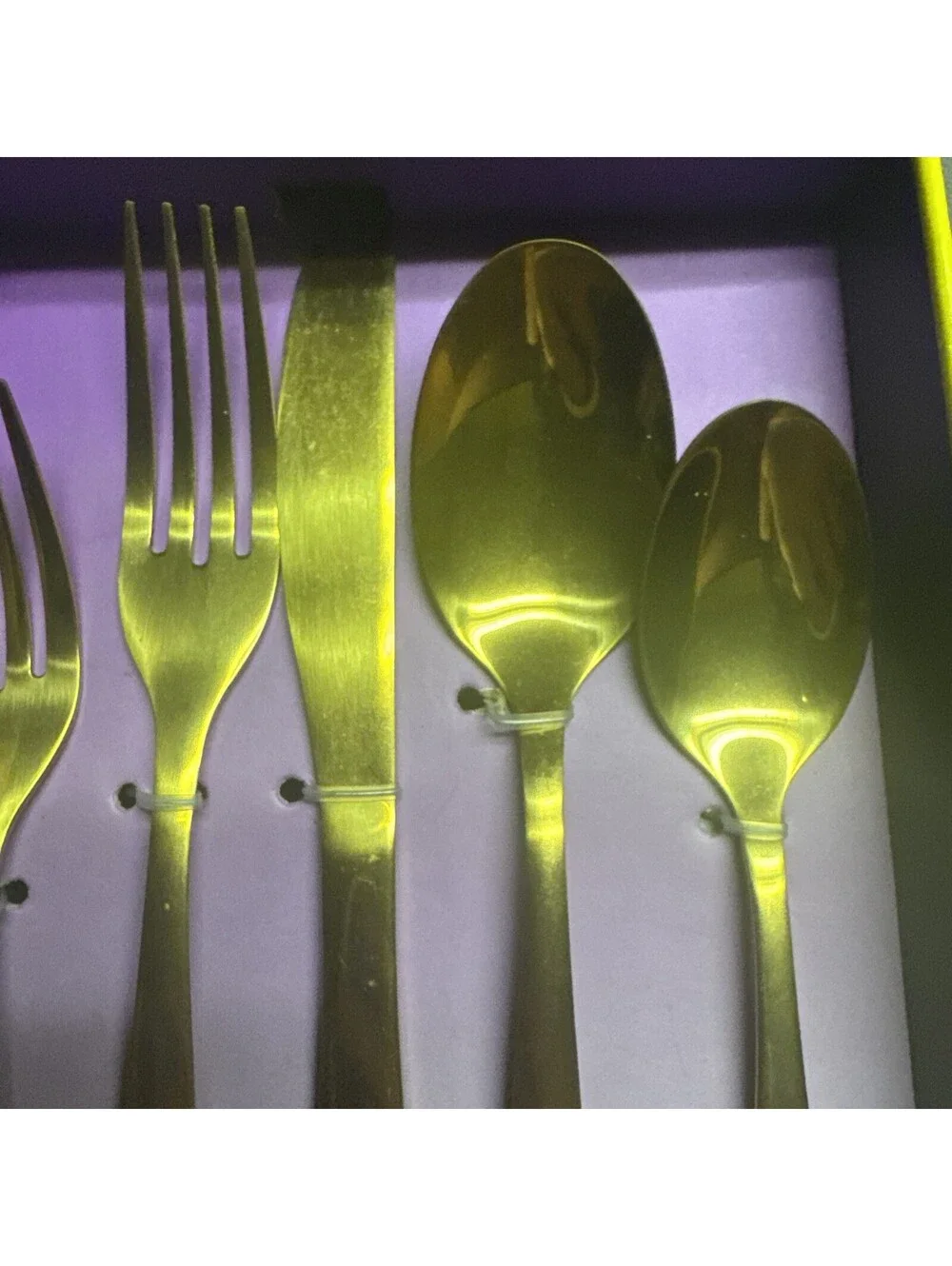 Cambridge Cranston Gold Mirror Stainless Flatware Set Of 20 In The Box